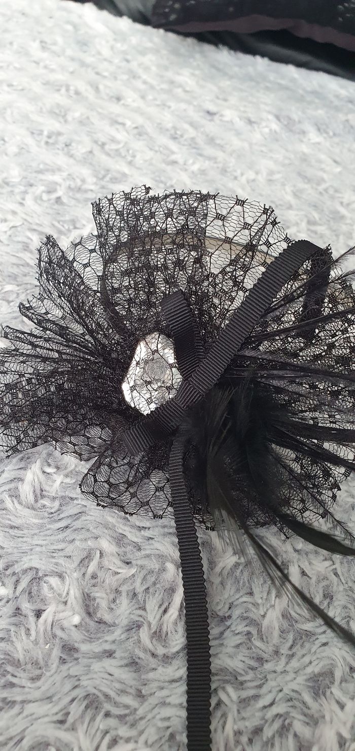 Diadème noir femme