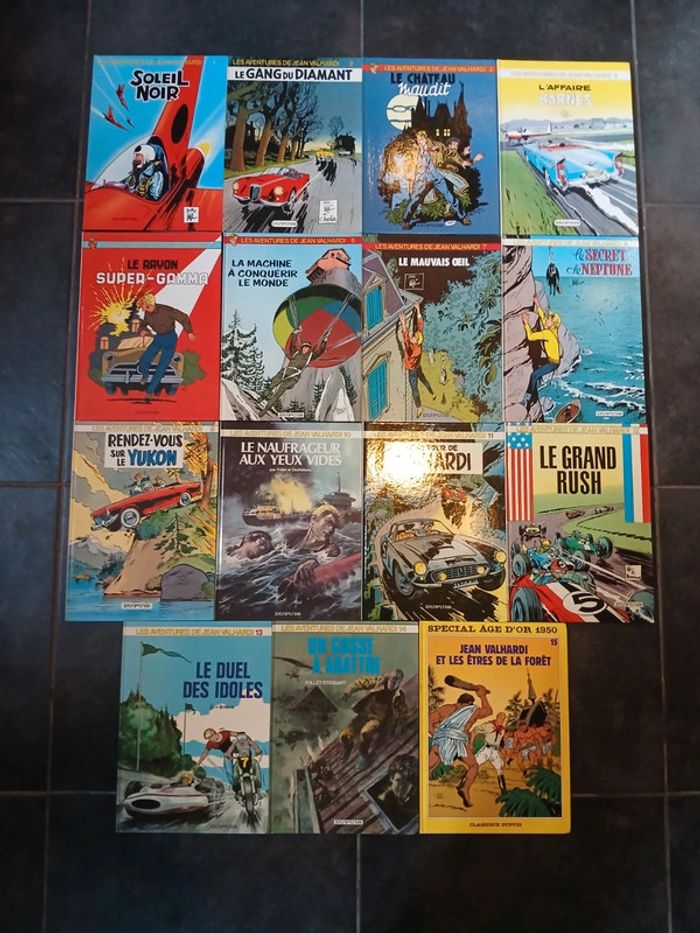 Lot de 15 bd valhardi 1 à 15,REED/EO (série complète cartonnée)