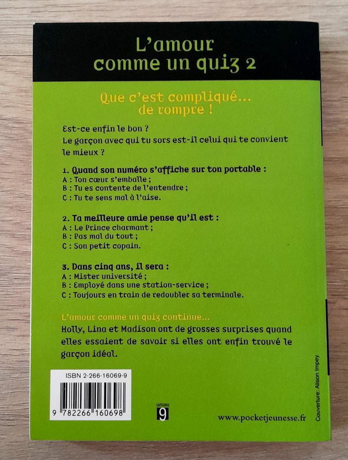 que c'est compliqué de rompre, l'amour comme un quizz 2 - Natalie Standiford - photo numéro 3