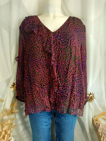 Ba&sh | Blouse à volant | t.2