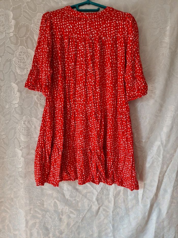 robe femme rouge et blanche - photo numéro 7
