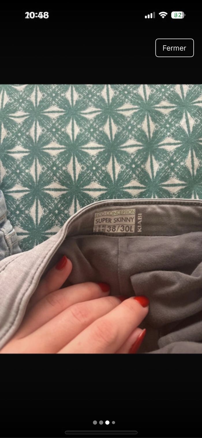 Lot de deux pantalons de grossesse - photo numéro 3