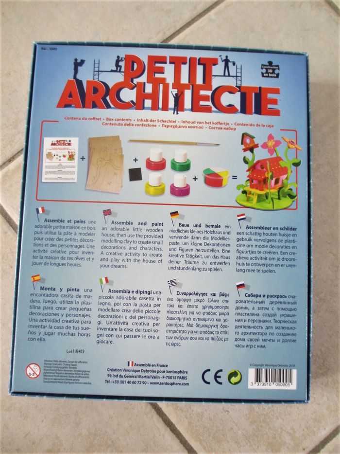 Jeu de construction 3D en bois Petit architecte - Sentosphère - photo numéro 2