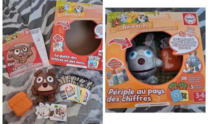 Lot de 2 jeux éducatif ANIMALIN