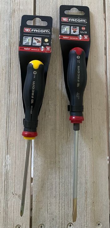 Neuf 2 Tournevis Marque FACOM PROTWIST Made in France 100% durée de vie !