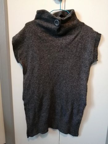 Pull tunique gris