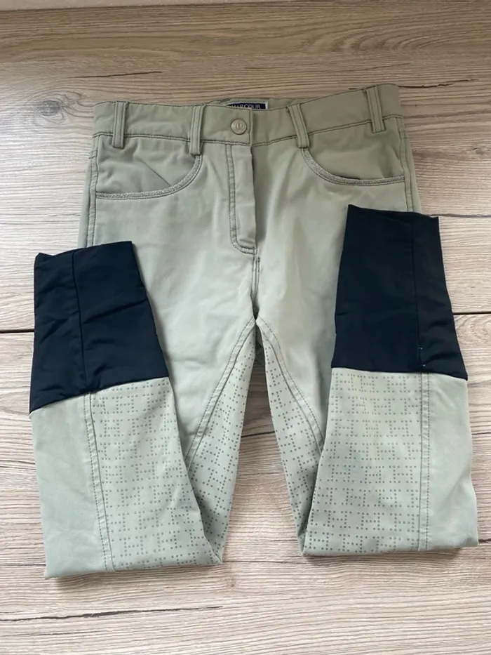 Pantalon d’équitation Harcour – Taille 32 – Vert Clair Full Grip - photo numéro 2