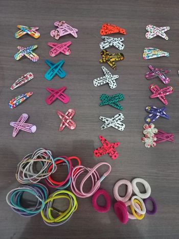 Lot pinces/élastiques