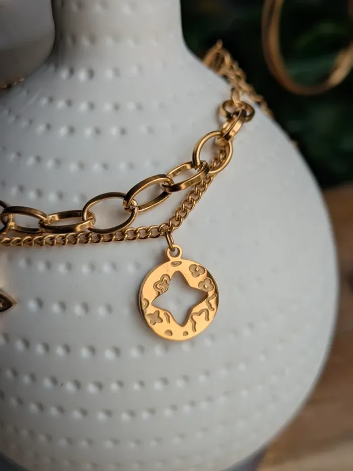 Bracelet tendance doré - photo numéro 4