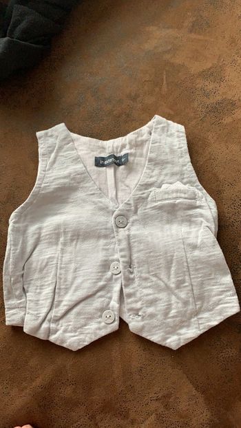 Gilet sans manche In Extenso 68 cm gris