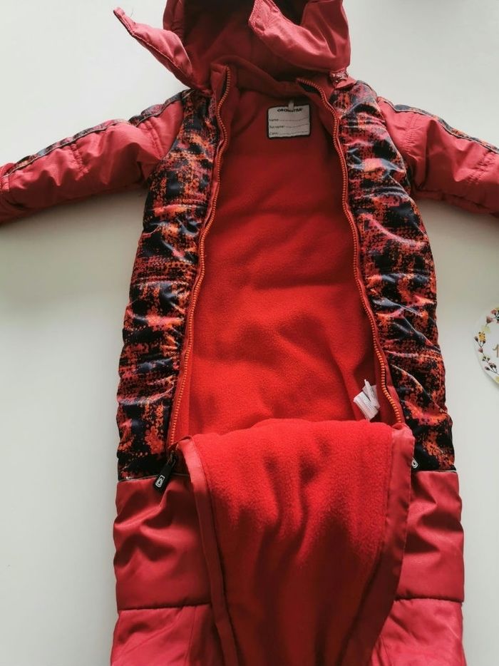 Combipilote très chaude rouge bébé garçon 12mois orchestra tbe - photo numéro 4