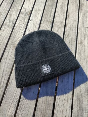 Bonnet stone island noir