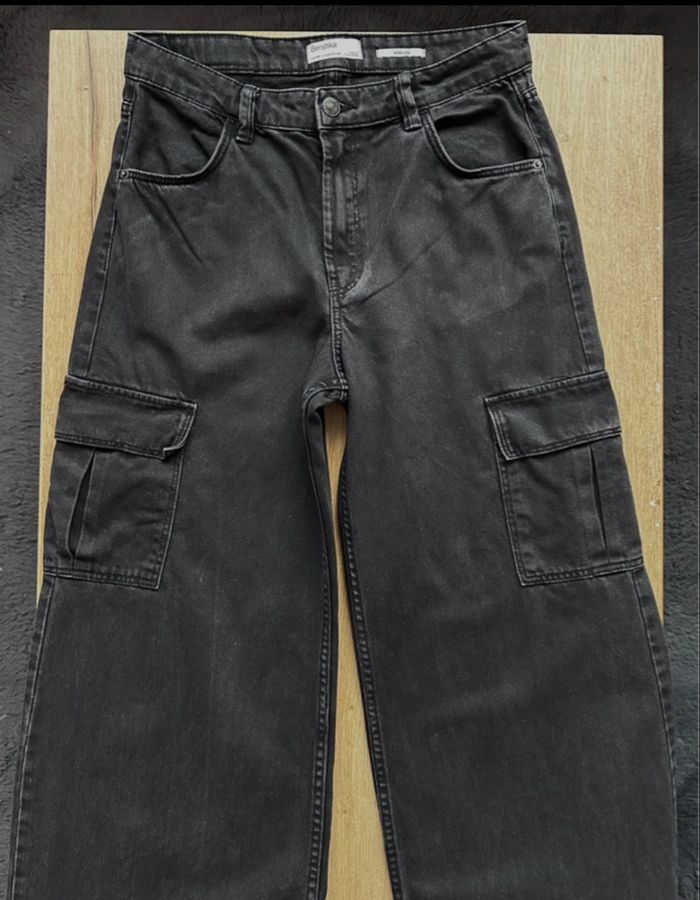 Jeans large neuf noir Taille 36 Bershka - photo numéro 5