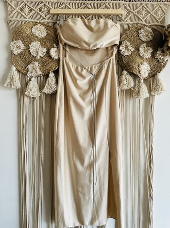 Robe bustier satinée taille unique