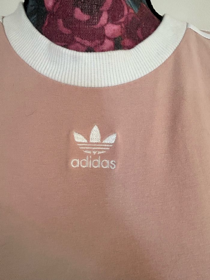 Tee-shirts manche longue Adidas rose taille XS - photo numéro 2