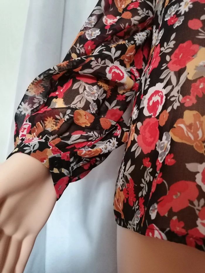 Chemisier fleuri d'automne MNG S - photo numéro 5