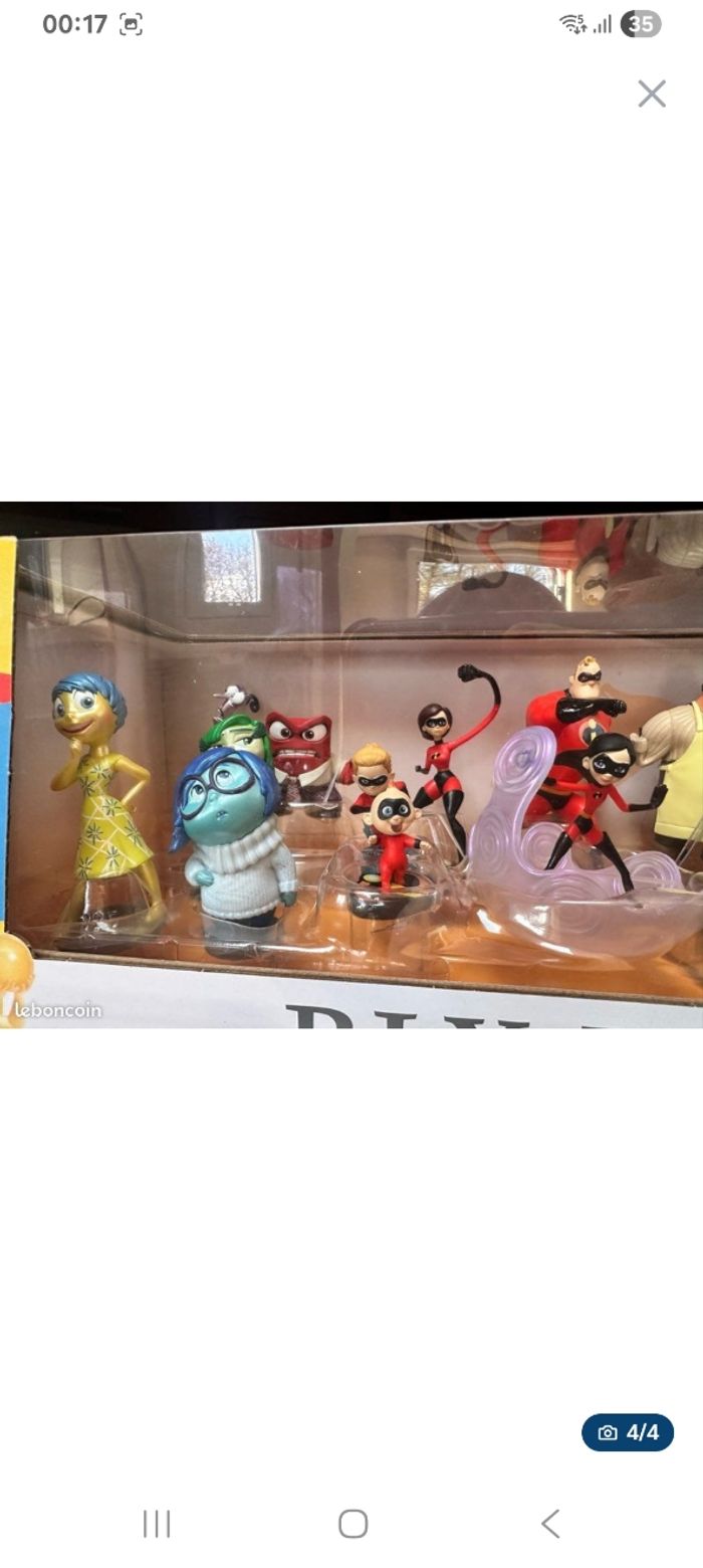Playset malette de 20 personnages pixar disneyneuf - photo numéro 7