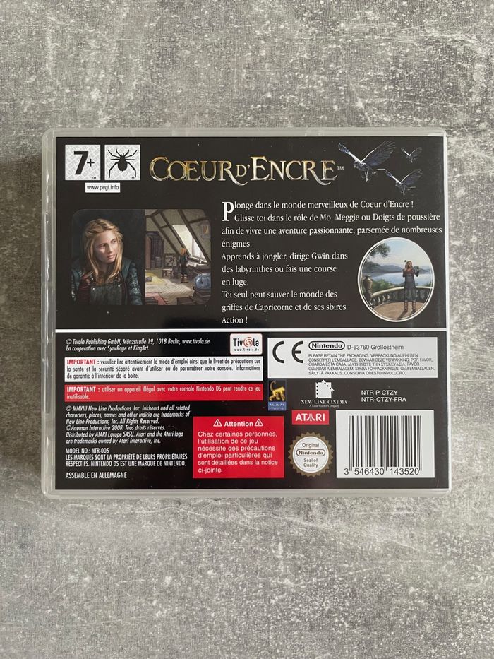 Jeu pour Nintendo DS Coeur d'encre en français. - photo numéro 3