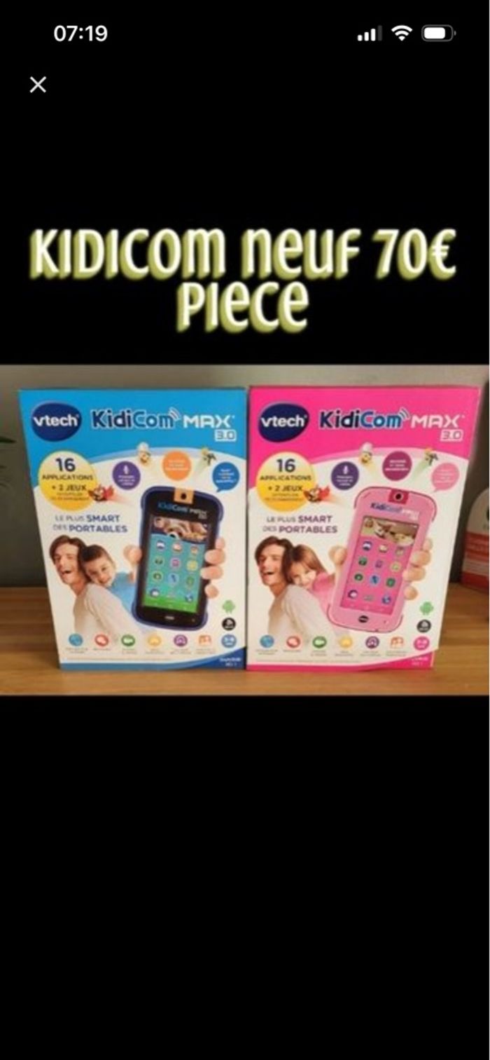 Kidicom neuf au choix