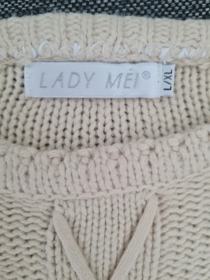 Pull beige laine - photo numéro 5