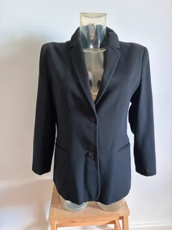 Blazer noir en laine 123 taille 40