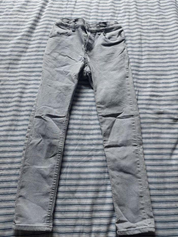 Jean skinny gris clair