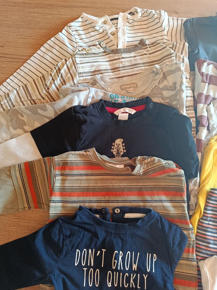 Lot teeshirt manches longues 18 mois - photo numéro 2