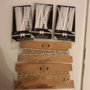 Lot stickers dentelle