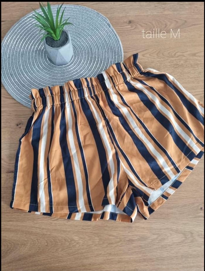 Short rayé
