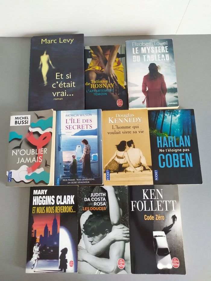 Lot de 10 romans policiers/thrillers (Lot 2)