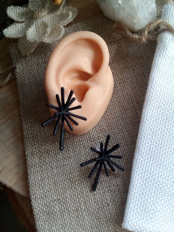Boucles d'oreilles oursin