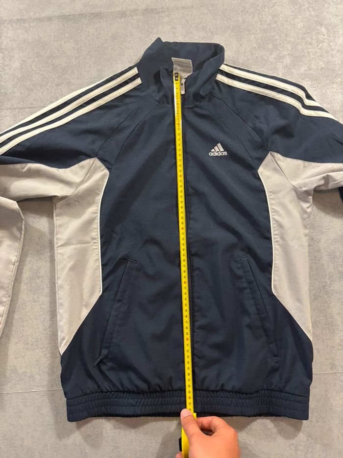 Ensemble de survêtement Adidas Vintage Brodé Bleu marine et gris Taille XS - photo numéro 19