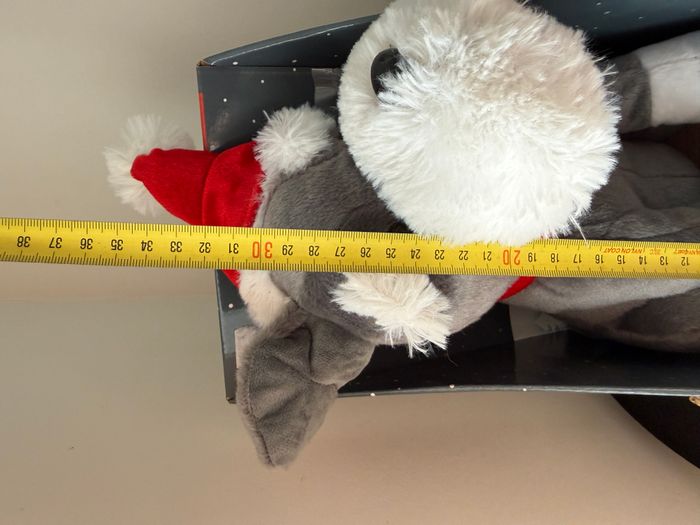 peluche  chien Père Noël avec son et mouvement - photo numéro 7