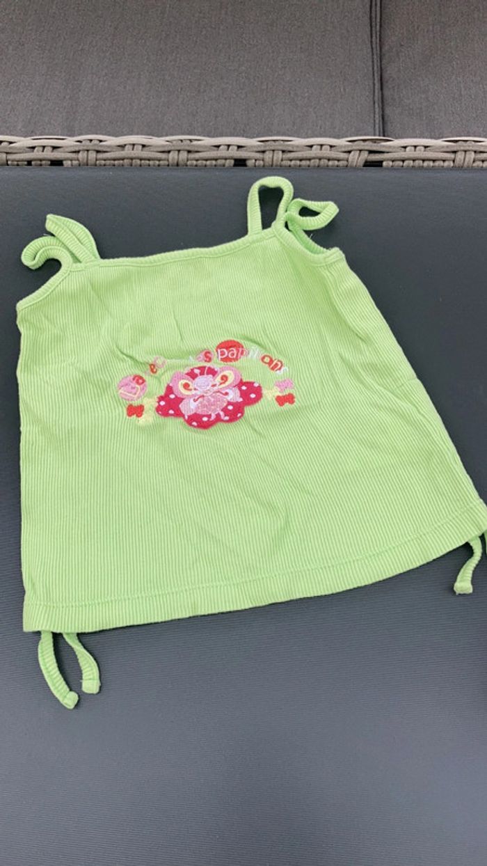 Lot débardeur vêtement bébé fille 24 mois enfant 2 ans garde robe - photo numéro 6