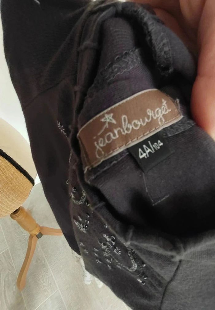 30 € Robe manches longues Jean Bourget Effet superposition Motif fantaisie sur la jupe 4 ans - photo numéro 5