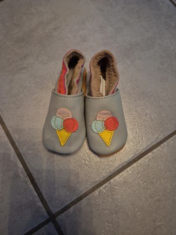 Chaussons en cuir