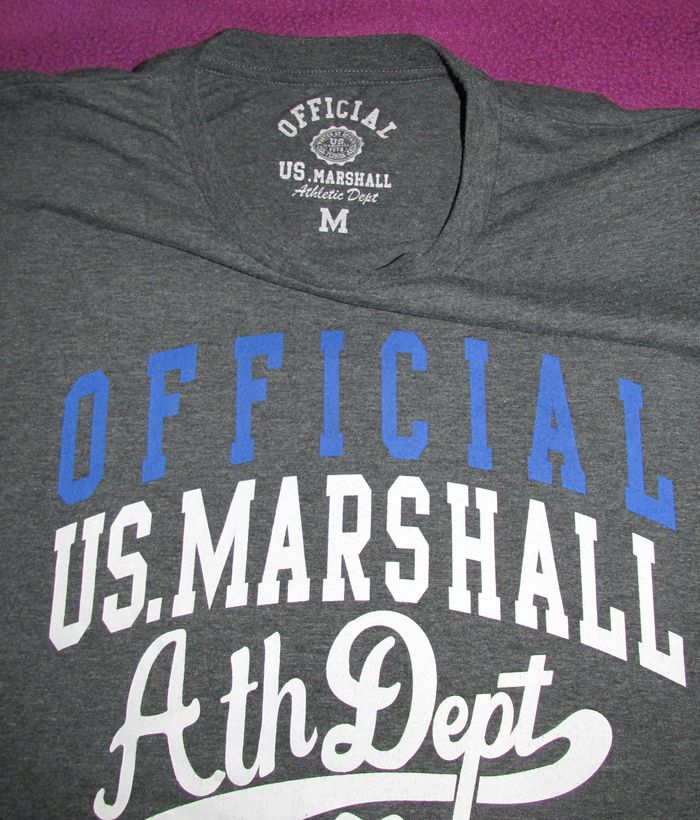 tshirt gris taille M US MARSHALL - photo numéro 2