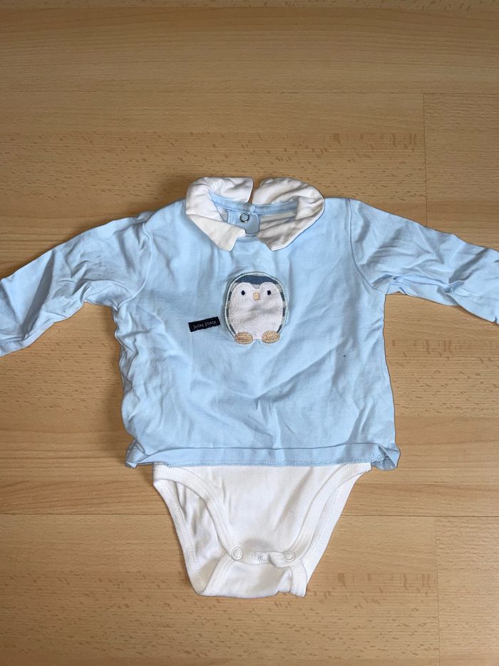 Body manches longues avec col taille 3 mois