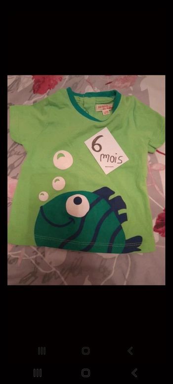 Tee shirt poisson dpam 6 mois