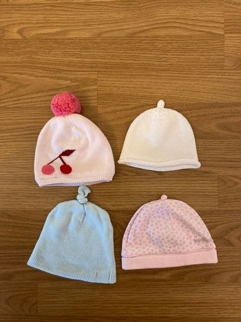 Lot de 2 bonnets