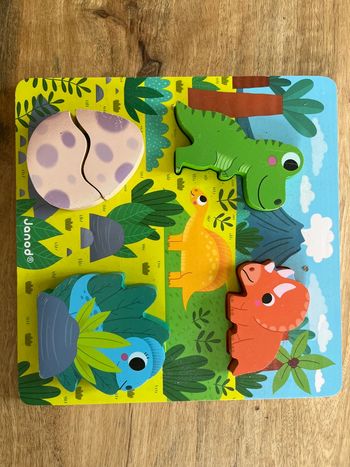 Puzzle cache cache dinosaure janod