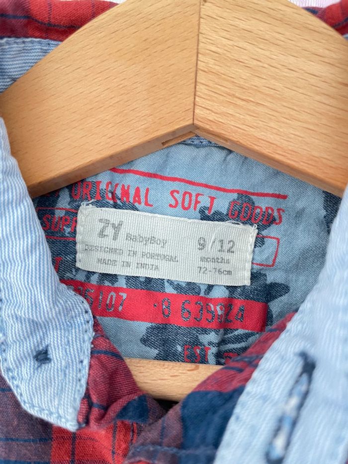 Chemise bûcheron t.9/12m - photo numéro 2