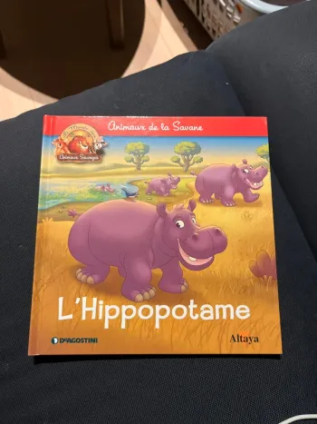 Livre pour enfants altaya l hippopotame