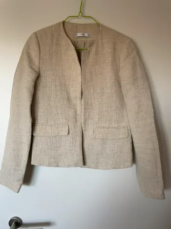 Blazer en lin Mango