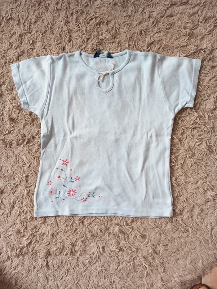 Tee-shirt coton T36 bleu ciel