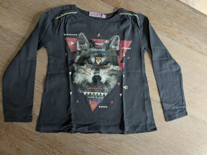 Tee shirt 6 ans loup