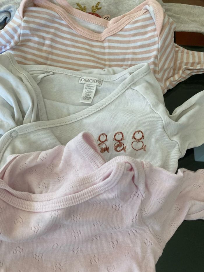 Lot de 5 bodys ML 12 mois - photo numéro 4