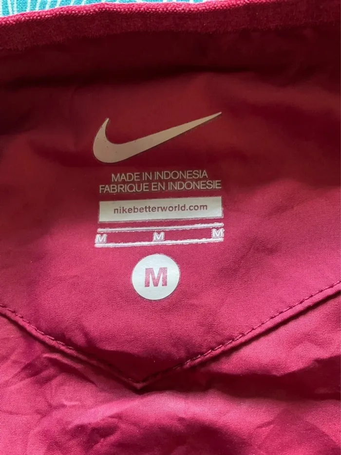 Veste coupe-vent 1/4zip manches courtes bordeaux pour homme Nike St Joseph Hawks taille M 304 - photo numéro 12