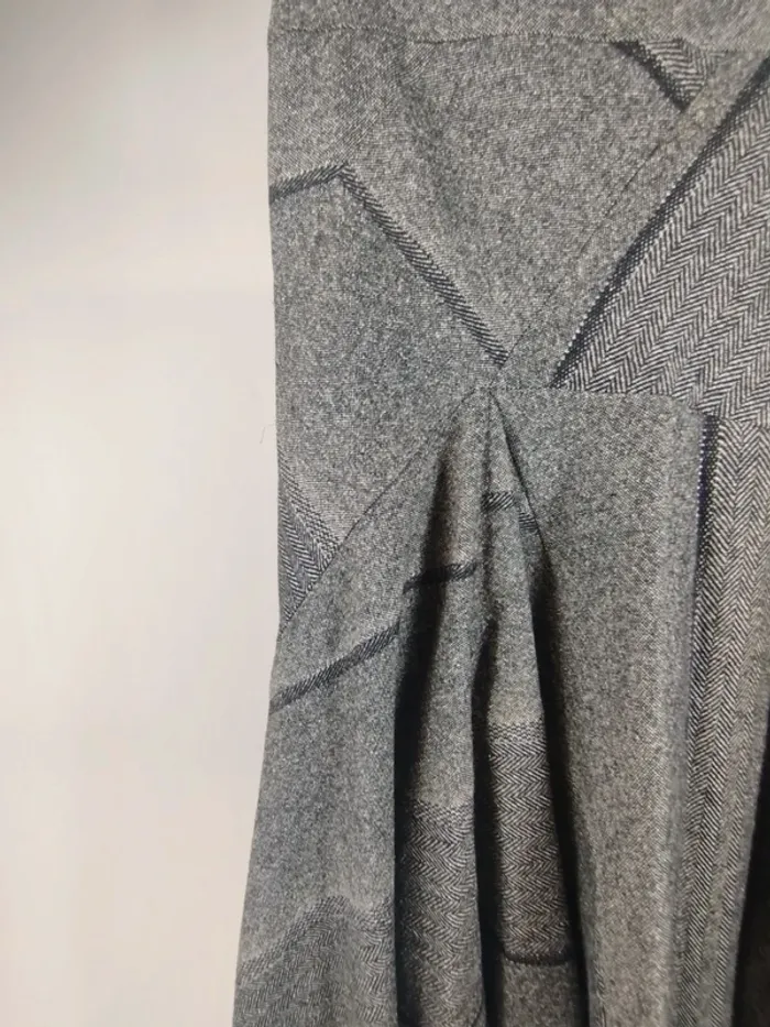 Ensemble veste + jupe en laine Gris Jupe asymétrique | Helena Sorel - A834 - photo numéro 12