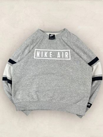 Sweat Nike gris, S, hoodies nike, round Neck, col rond (223)